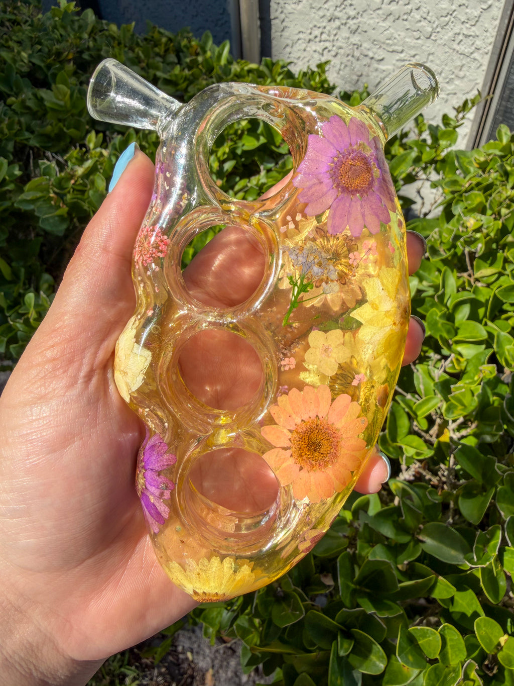 Pink and Purple Fantasy Grass Knuckles